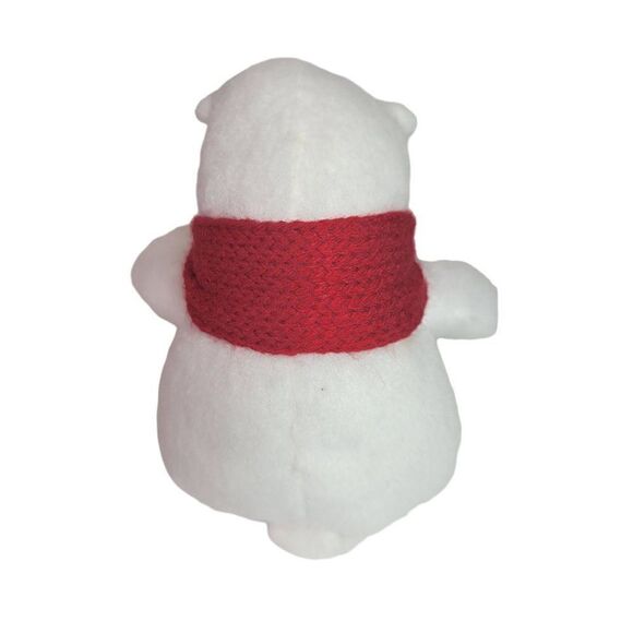 Coca Cola Plush 4.5” White Polar Bear Red Scarf Holiday - Picture 4 of 8